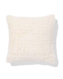 051 Kussenhoes 40x40cm Teddy Wit (wit)