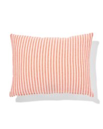 HEMA Kussen 40x30cm Katoen Strepen Oranje (oranje)