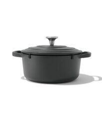 HEMA HEMA Braadpan Ø24cm Lyon Gietijzer PFAS-vrij (zwart)