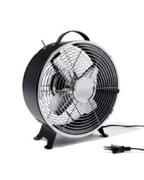 HEMA Tafelventilator Retro Zwart Ø25.8cm