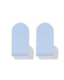 HEMA Plakhaken Lichtblauw - 2 Stuks