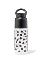 HEMA Waterfles Met Rietje Stippen 300ml