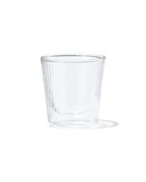 HEMA Dubbelwandig Glas Streep Reliëf 150ml