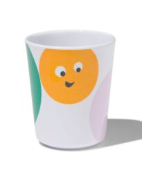 051 Beker Melamine Gezichtjes 8cm