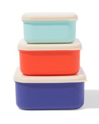HEMA Snackboxjes Blauw 3-delig
