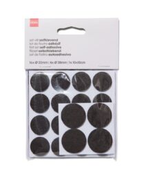HEMA Set Zelfklevend Vilt (bruin)