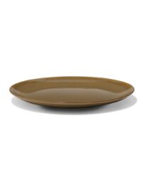 HEMA HEMA Dinerbord Ø26.4cm Monaco Reactief Glazuur Donkerbruin (donkerbruin)