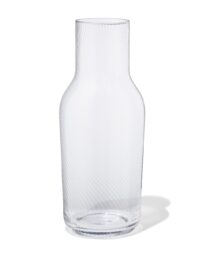 051 Karaf 1.2L Bergen Glas Twist Reliëf (transparant)