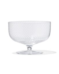 HEMA HEMA Ijscoupe Bergen Glas Twist Reliëf (transparant)