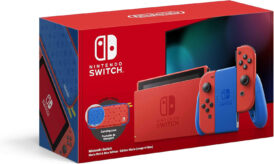 Nintendo Switch (2019 upgrade) - Mario Red & Blue Edition (boxed)