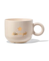 HEMA HEMA Mok 480ml Ster &apos;shine Bright&apos; Beige