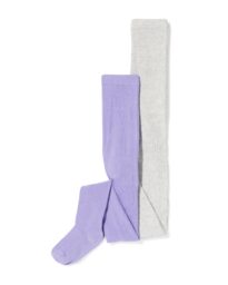 HEMA HEMA Kindermaillots Rib - 2 Paar Lavendel (lavendel)