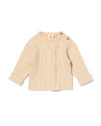 HEMA HEMA Newborn Trui Rib Zand (zand)