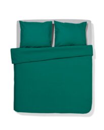 HEMA Dekbedovertrek 200x200/220cm Zacht Katoen Middengroen (middengroen)