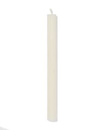 HEMA HEMA Huishoudkaars Ø2.2x24cm Reliëf Ivoor (ivoor)