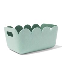 HEMA HEMA Mand 33x14cm Vilt Lichtgroen