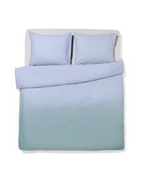HEMA HEMA Dekbedovertrek 240x200/220cm Zacht Katoen Kleurverloop Groen-blauw (groen)