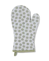 HEMA HEMA Ovenwant 32x20 Groene Stippen (groen)