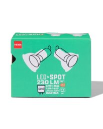 HEMA HEMA Led Spot GU10 3.1W 230lm - 2 Stuks