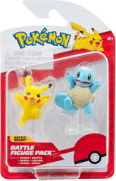 Pokemon Battle Feature Figure - Pikachu & Squirtle