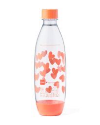 HEMA HEMA SodaStream Kunststof Fles 1L Hartjes Koraal