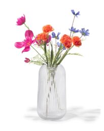 HEMA HEMA Vaas ⌀6.9x27cm Glas Transparant (transparant)