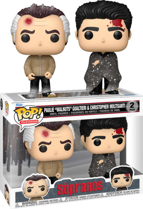 The Sopranos Funko Pop Vinyl: Paulie ''Walnuts'' Gualtieri & Christopher Moltisanti 2-Pack