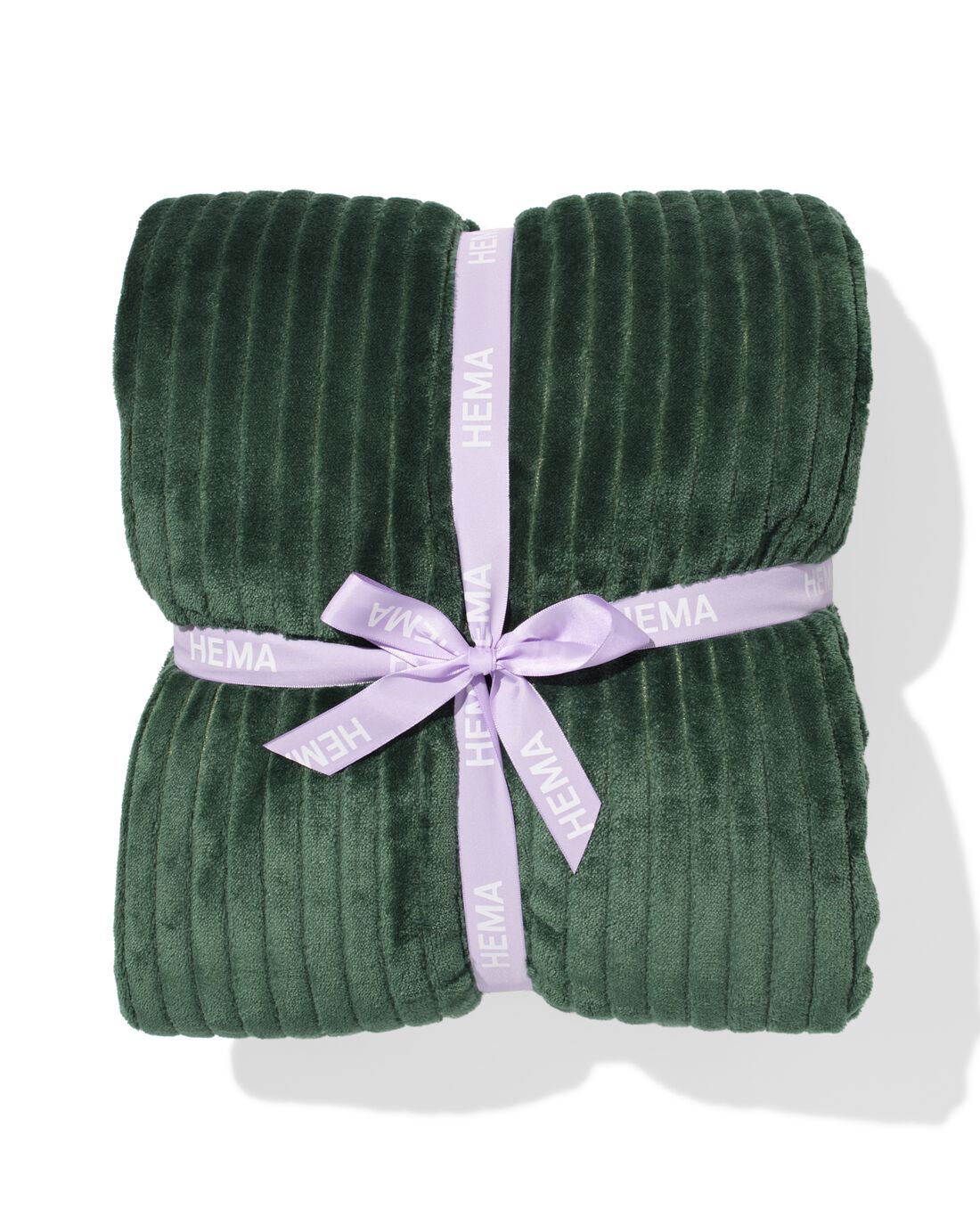 HEMA HEMA Plaid 130x150cm Sherpa Blauwgroen (donkergroen)