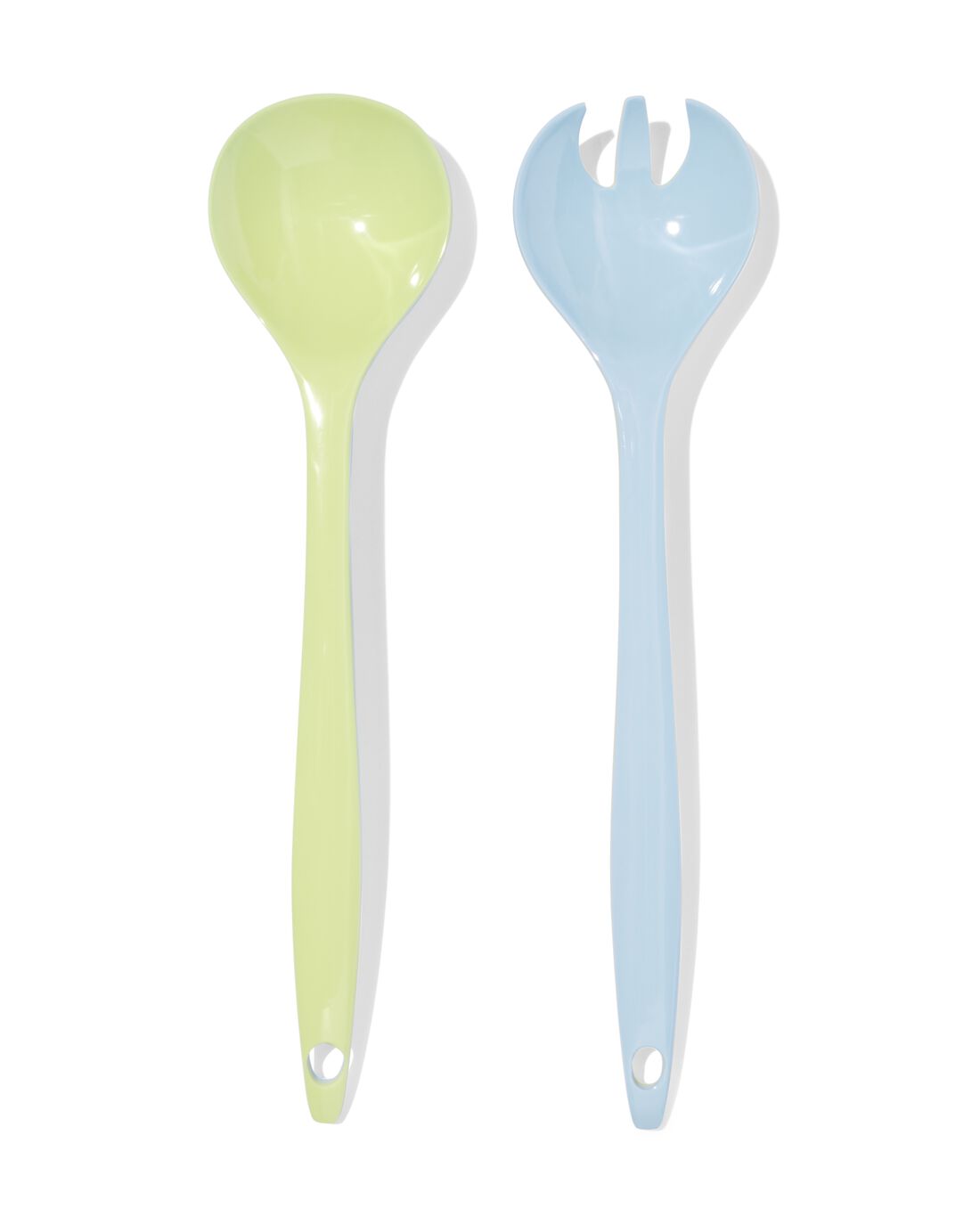 HEMA Opscheplepel Set Melamine Lila/geel 29cm