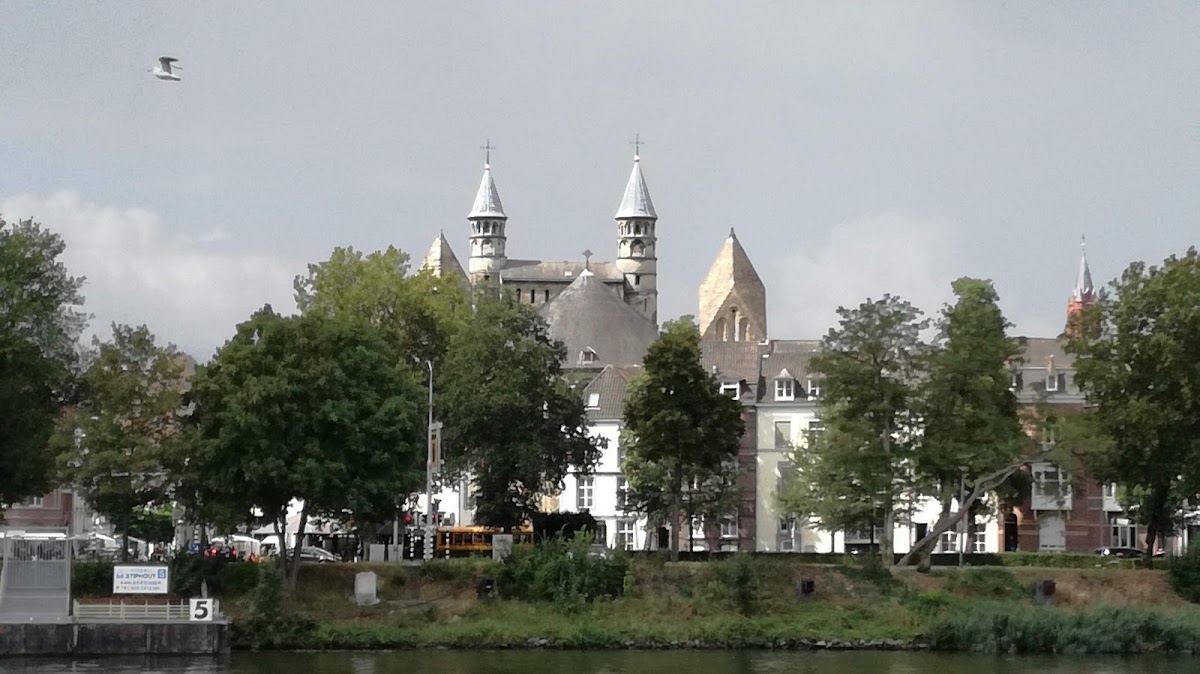Maastricht — Historische gebouwen aan waterfront