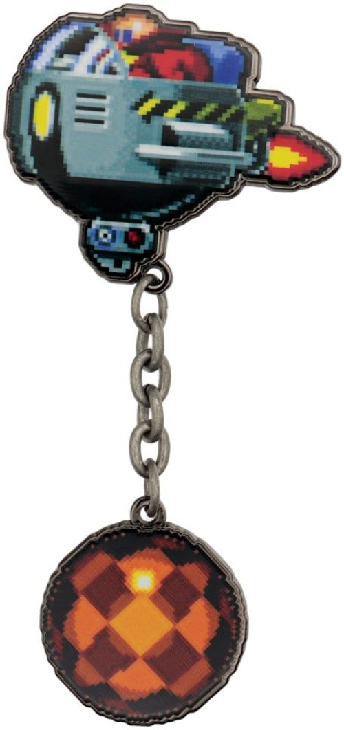 Sonic the Hedgehog Pin Badge - Dr. Eggman Egg Mobile Chained