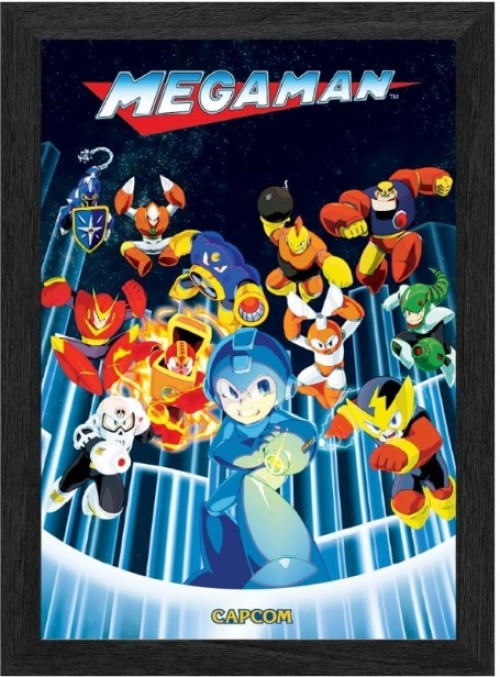 Pixel Frames Plax - Mega Man: Robot Master Ambush (30cm x 25cm)
