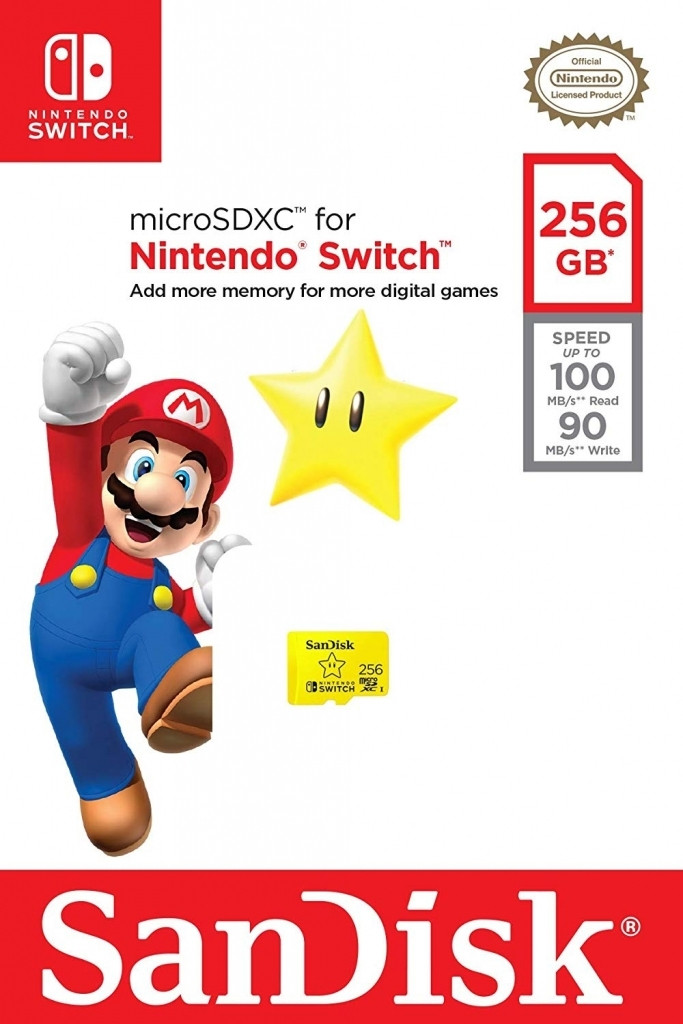 Sandisk MicroSDXC 256GB Memory Card (Star)