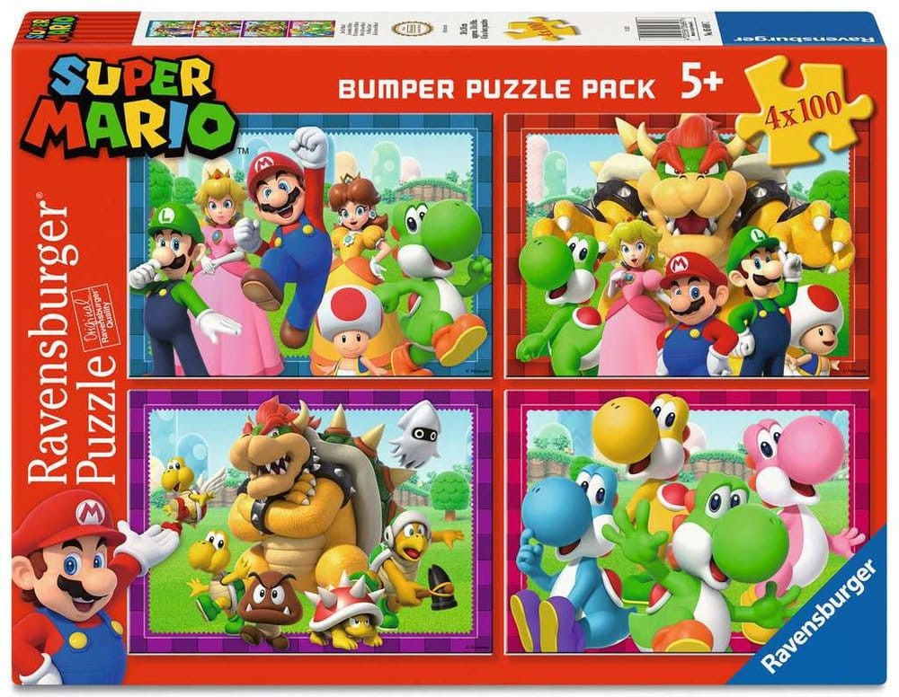 Super Mario Puzzle 4-Pack - Time for Mario! (4x100 pcs)