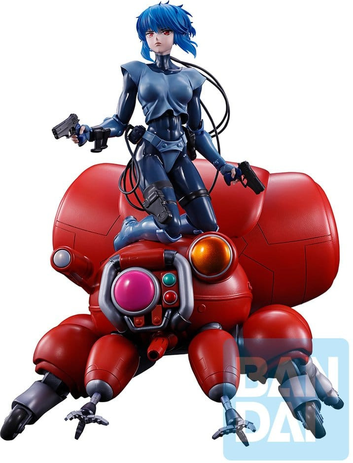 The Ghost in the Shell Ichibansho PVC Figure - Motoko Kusanagi & Fuchikoma (Red Vers.)