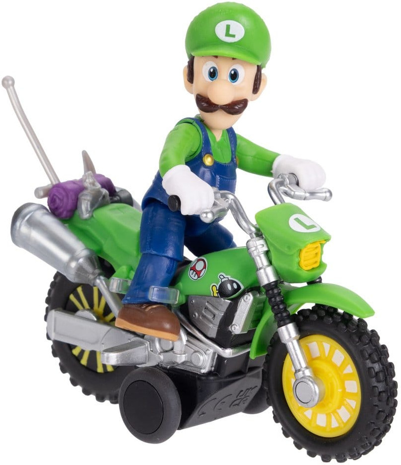 The Super Mario Galaxy Movie Action Figures - Motorcycle Luigi