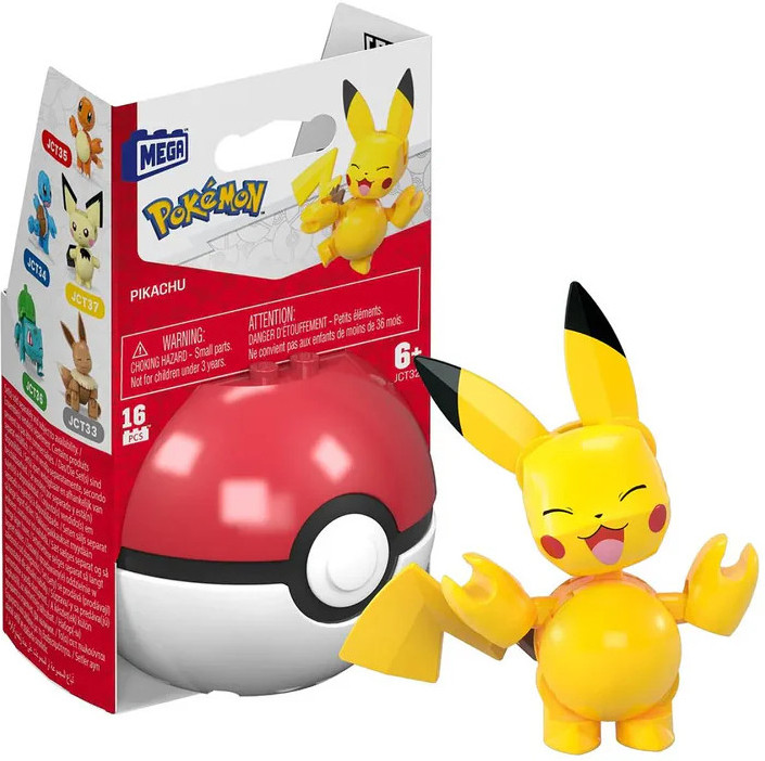 Mega Construx Pokemon - Pikachu & Pokeball (Happy)