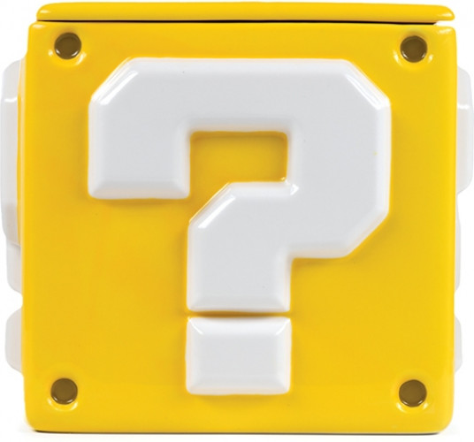 Super Mario Question Mark Block Storage Jar