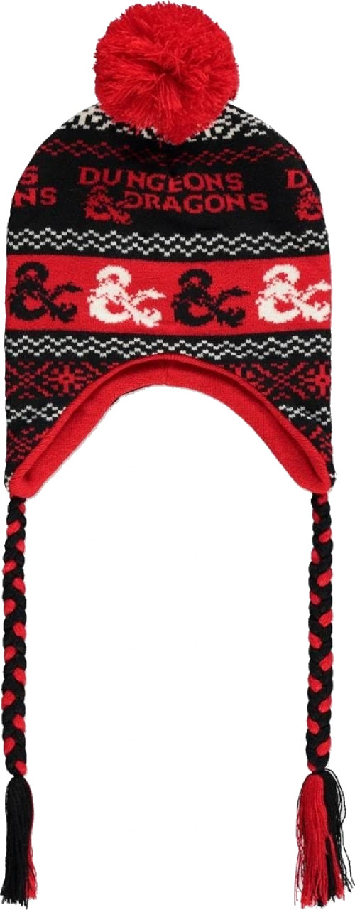 Dungeons And Dragons - Red&Black Sherpa Beanie
