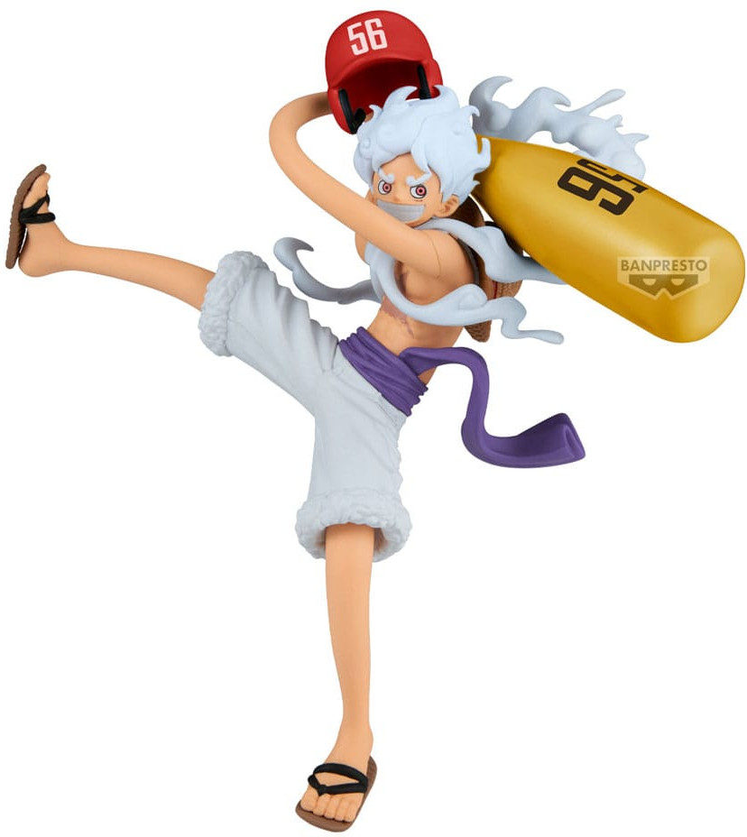One Piece Battle Record Collection Figure - Monkey D. Luffy Gear 5 (Baseball)
