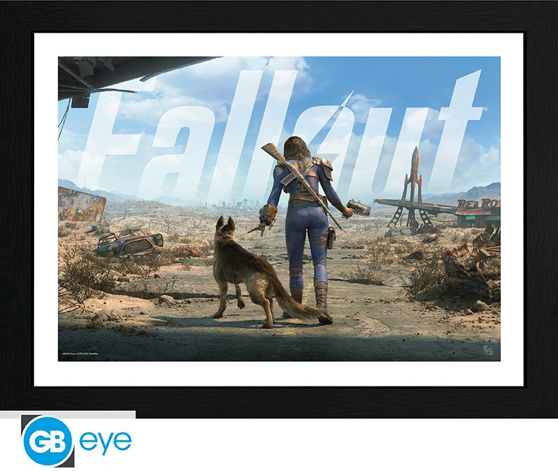 Fallout Framed Print - Sole Female Survivor (30x40cm)