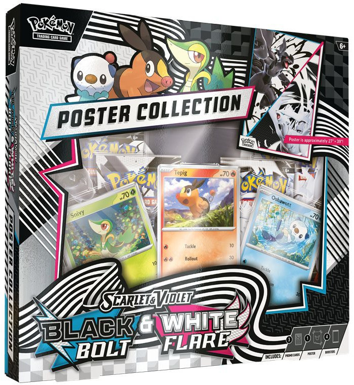 Pokemon TCG Scarlet & Violet - Black Bolt & White Flare Poster Collection
