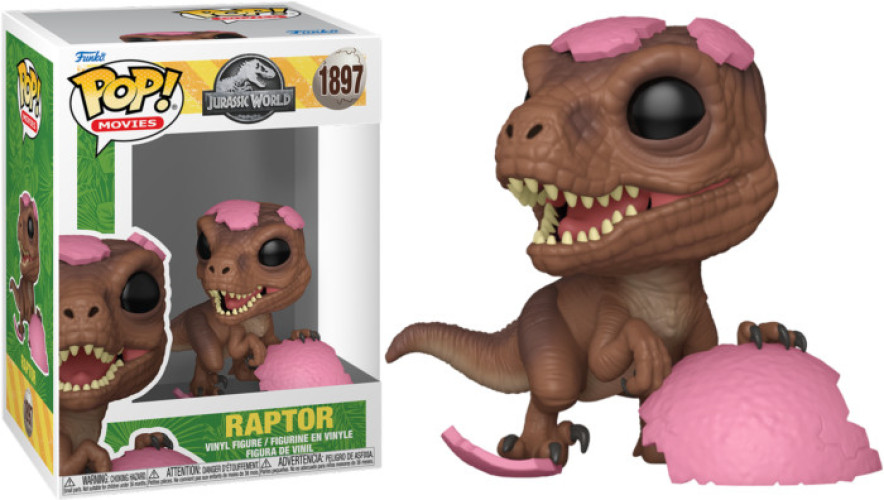 Jurassic World Funko Pop Vinyl: Raptor (Pink Egg)