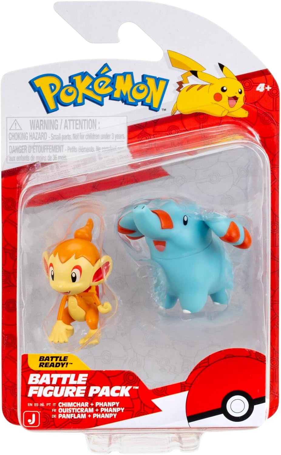 Pokemon Battle Feature Figure - Chimchar & Phanpy