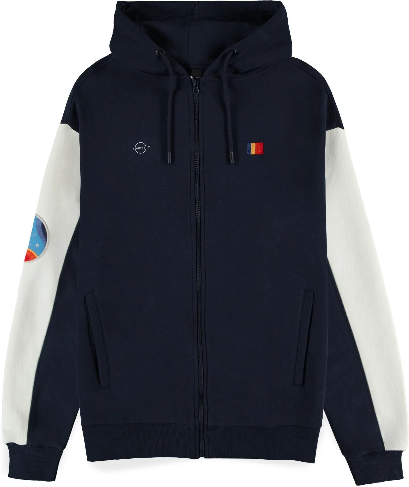 Starfield - Monochrome Emblem Men's Zipper Hoodie