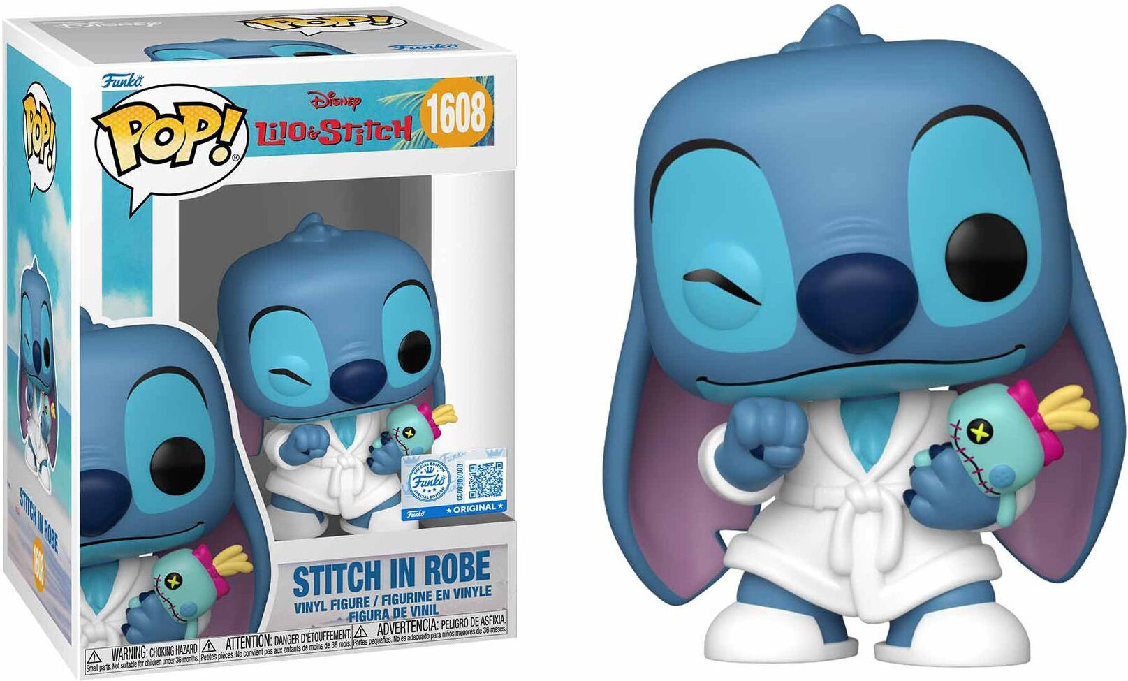 Disney Lilo & Stitch Funko Pop Vinyl: Stitch in Robe
