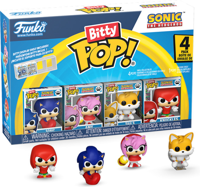 Sonic the Hedgehog Funko Bitty Pop! 4-Pack: Sonic / Amy / Tails / Knuckles