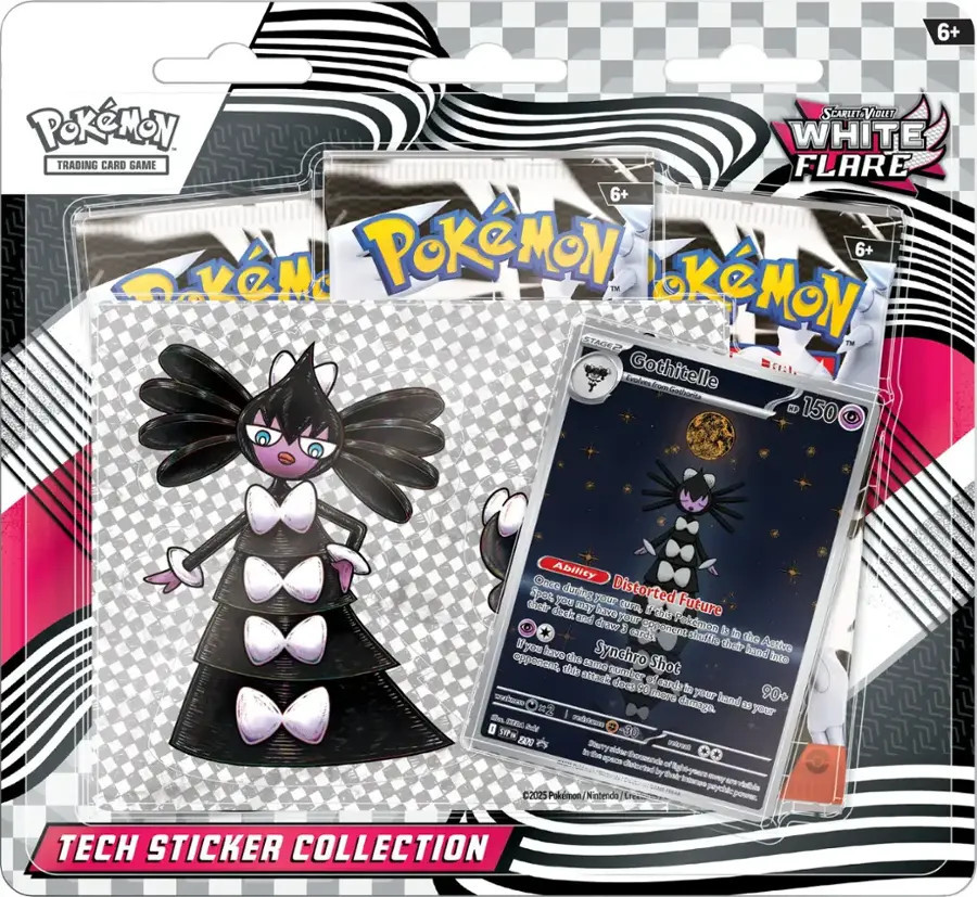 Pokemon TCG Scarlet & Violet White Flare Tech Sticker Blister - Gothitelle