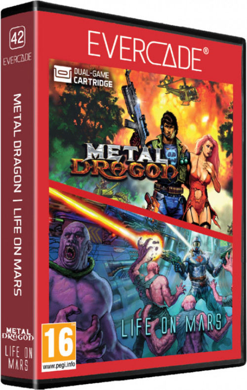 Evercade Metal Dragon / Life on Mars Arcade Cartridge 1