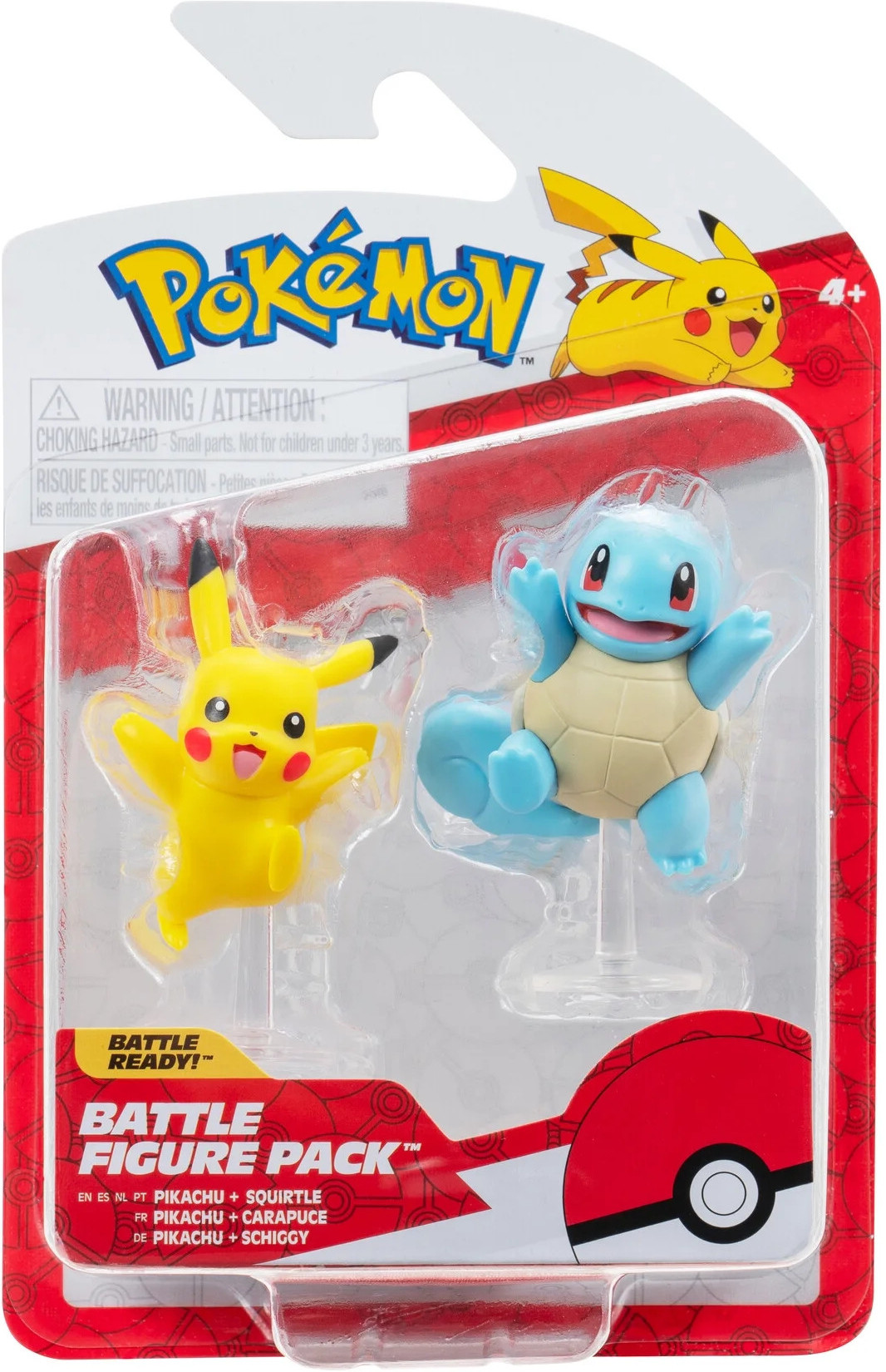 Pokemon Battle Feature Figure - Pikachu & Squirtle